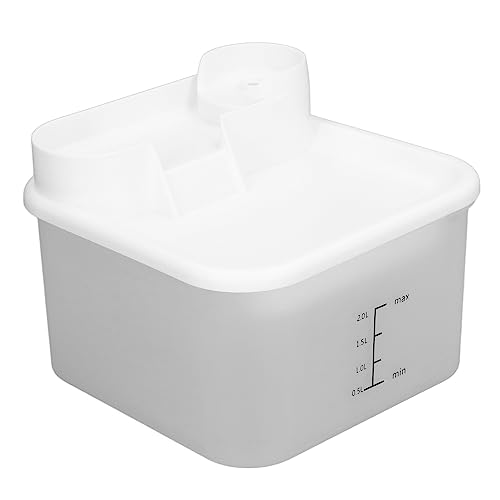 Zirkulierender Lebendes Wasser, Automatische Wasserpumpe, Sichtbarer Wassertank Haustierwasserbrunnen mit Abnehmbarem Hundepuppen von SUPYINI