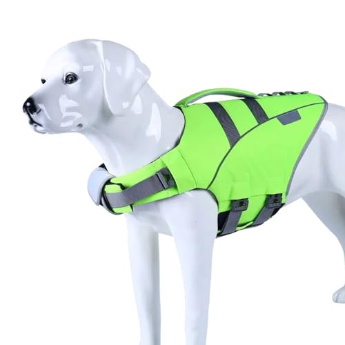 Stemax Premium Schwimmweste für Hund mit Griff - Größe L -, Rettungsweste reflektierend, hoher Auftrieb, Life Jacket von SUPwave