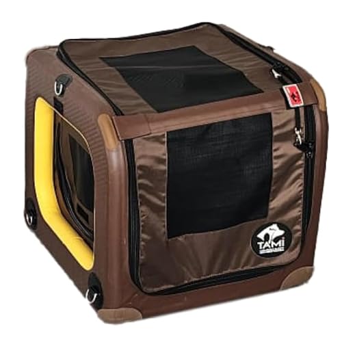 Tami - Hundetransportbox aufblasbar Tragebox Transportbox Hundebox Reisebox Autotransportbox Kofferraumbox Gitterbox Käfig Hund Box Dogbox Inflatable inkl. Dog-Vital Bio-Hundekeks (Backseat XS) von SUPwave
