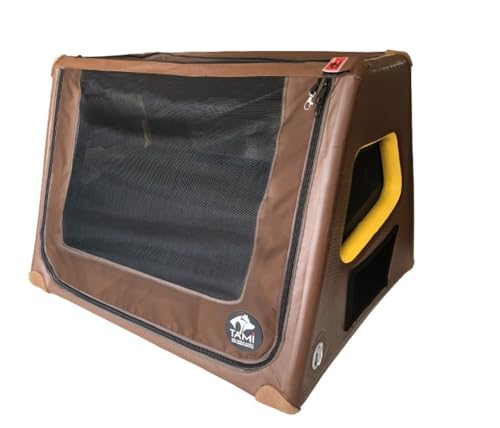 Tami - Hundetransportbox aufblasbar Tragebox Transportbox Hundebox Reisebox Autotransportbox Kofferraumbox Gitterbox Käfig Hund Box Dogbox Inflatable inkl. Dog-Vital Bio-Hundekeks (L) von SUPwave