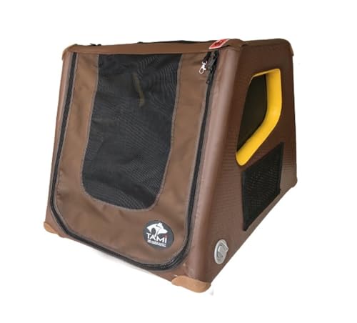 Tami - Hundetransportbox aufblasbar Tragebox Transportbox Hundebox Reisebox Autotransportbox Kofferraumbox Gitterbox Käfig Hund Box Dogbox Inflatable inkl. Dog-Vital Bio-Hundekeks (S) von SUPwave