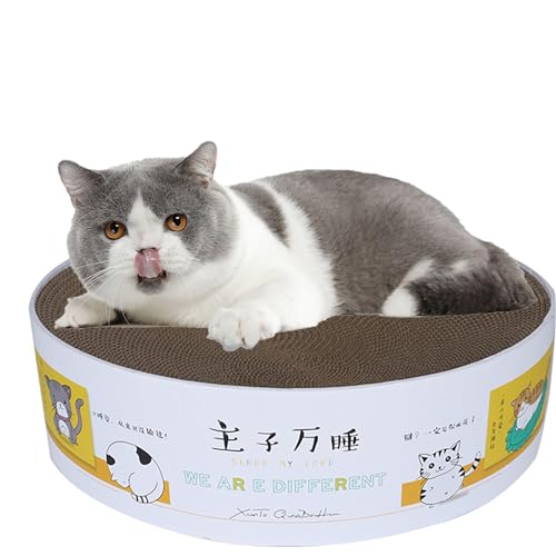 SUQ Katzenkratzer, Interaktives Katzenspielzeug, Katzen Kratzbrett, Katzenkratzbrett Rund Wellpappe, Kratzkissen Kratzfestes Bettsofa für Katze, Katzenspielzeug (Geeignet für unter 5 Pfund,33 * 5.5CM) SUQ Katzenkratzer, Interaktives Katzenspielzeug, Katzen Kratzbrett, Katzenkratzbrett Rund Wellpappe, Kratzkissen Kratzfestes Bettsofa für Katze, Katzenspielzeug (Geeignet für unter 5 Pfund,33 * 5.5CM) von SUQ