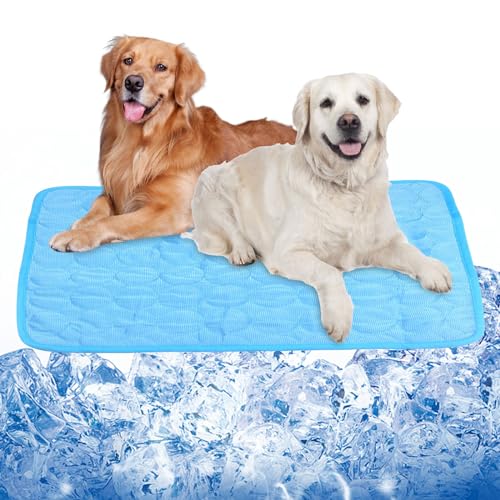 SUVEK Haustier Kühlmatte, Dog Cooling Mat, Haustiere Selbstkühlende Matte Kühl Hundematte, Kühlkissen Hundedecke, Kühldecke Kaltgelpad für Hund Katzen,100 x 70cm SUVEK Haustier Kühlmatte, Dog Cooling Mat, Haustiere Selbstkühlende Matte Kühl Hundematte, Kühlkissen Hundedecke, Kühldecke Kaltgelpad für Hund Katzen,100 x 70cm von SUVEK