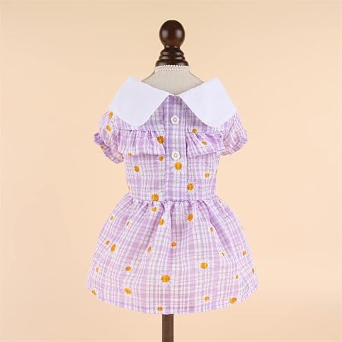 suxuMhao Süßes Welpen-Hundekleid, niedliches Prinzessinnenkleid, Katzenkleid, Hunderock für kleine Mädchen (A143, L) von SUXUMHAO