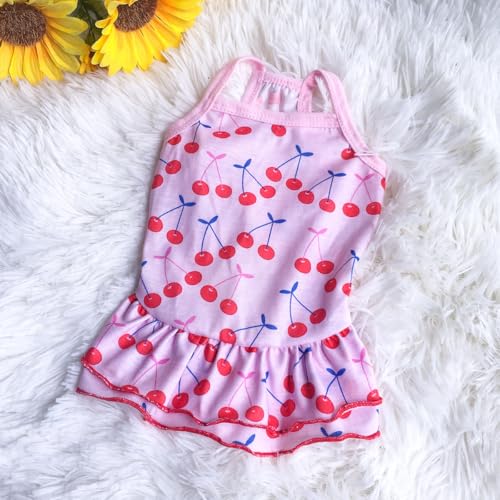 suxuMhao Süßes Welpen-Hundekleid, niedliches Prinzessinnenkleid, Katzenkleid, Hunderock für kleine Mädchen (A163, S) von SUXUMHAO