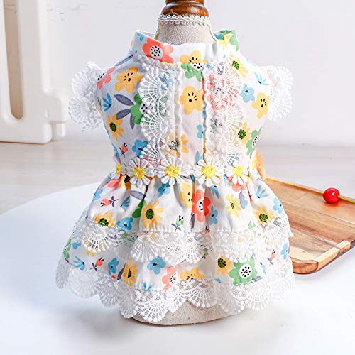 suxuMhao Süßes Welpen-Hundekleid, niedliches Prinzessinnenkleid, Katzenkleid, Hunderock für kleine Mädchen (A45, L) von SUXUMHAO