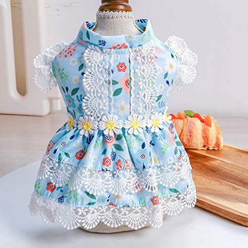 suxuMhao Süßes Welpen-Hundekleid, niedliches Prinzessinnenkleid, Katzenkleid, Hunderock für kleine Mädchen (A46, XL) von SUXUMHAO