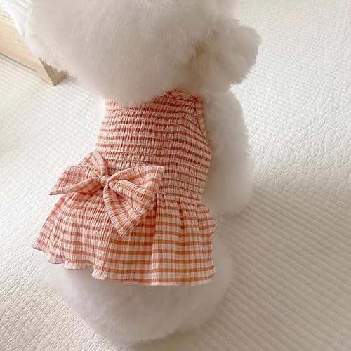 suxuMhao Süßes Welpen-Hundekleid, niedliches Prinzessinnenkleid, Katzenkleid, Hunderock für kleine Mädchen (A73, S) von SUXUMHAO