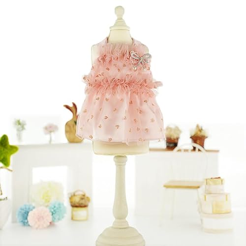suxuMhao Süßes Welpen-Hundekleid, süßes Prinzessinnenkleid, Katzenkleid, Hunderock für kleine Mädchen (A117, XS) von SUXUMHAO