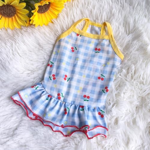 suxuMhao Süßes Welpen-Hundekleid, süßes Prinzessinnenkleid, Katzenkleid, Hunderock für kleine Mädchen (A164, XS) von SUXUMHAO