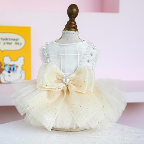 suxuMhao Süßes Welpen-Hundekleid, süßes Prinzessinnenkleid, Katzenkleid, Hunderock für kleine Mädchen (A39, XS) von SUXUMHAO