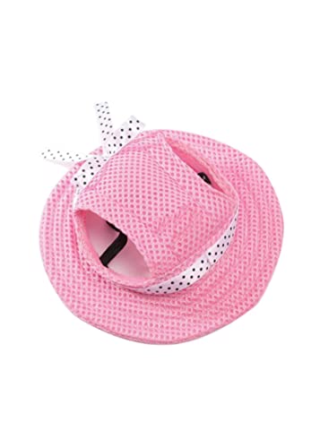SUYGGCK Hunde-Baseballkappe für Haustiere, Hundehut, runde Krempe, Hundekappe mit Ohrlöchern für Welpen, Haustierpflege, verkleiden Sie sich den Hut, Outdoor, poröse Sonnenkappe, Motorhaube, Visier, Rosa, M SUYGGCK Hunde-Baseballkappe für Haustiere, Hundehut, runde Krempe, Hundekappe mit Ohrlöchern für Welpen, Haustierpflege, verkleiden Sie sich den Hut, Outdoor, poröse Sonnenkappe, Motorhaube, Visier, Rosa, M von SUYGGCK