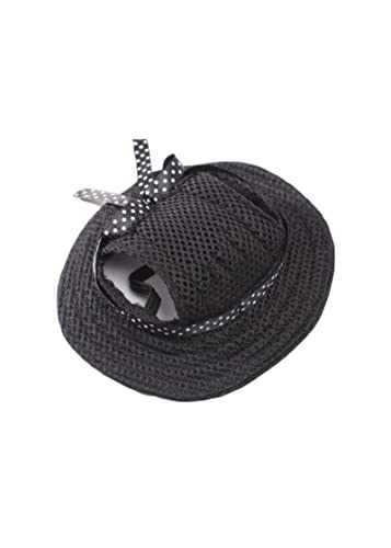 SUYGGCK Hunde-Baseballkappe für Haustiere, Hundehut, runde Krempe, Hundekappe mit Ohrlöchern für Welpen, Haustierpflege, verkleiden Sie sich den Hut, Outdoor, poröse Sonnenkappe, Motorhaube, Schwarz, M SUYGGCK Hunde-Baseballkappe für Haustiere, Hundehut, runde Krempe, Hundekappe mit Ohrlöchern für Welpen, Haustierpflege, verkleiden Sie sich den Hut, Outdoor, poröse Sonnenkappe, Motorhaube, Schwarz, M von SUYGGCK