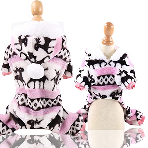 SUYGGCK Hundekleidung Haustier Hund Pyjamas Kleidung Weicher Warmer Hunde Overalls Kleidung Für Kleine Hunde Welpen Katzen Kostüm Mantel-Pink,2XL 6-8Kg SUYGGCK Hundekleidung Haustier Hund Pyjamas Kleidung Weicher Warmer Hunde Overalls Kleidung Für Kleine Hunde Welpen Katzen Kostüm Mantel-Pink,2XL 6-8Kg von SUYGGCK