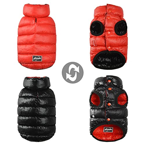 SUYGGCK Hundekleidung Winterhunde Kleidung Reversibler wasserdichte Haustierweste Jacke Leicht Warmes Hundebelte Kleidung Kleidung Für Kleine Mittelgroßen Hunden-A,XL SUYGGCK Hundekleidung Winterhunde Kleidung Reversibler wasserdichte Haustierweste Jacke Leicht Warmes Hundebelte Kleidung Kleidung Für Kleine Mittelgroßen Hunden-A,XL von SUYGGCK