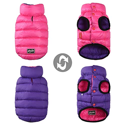 SUYGGCK Hundekleidung Winterhunde Kleidung Reversibler wasserdichte Haustierweste Jacke Leicht Warmes Hundebelte Kleidung Kleidung Für Kleine Mittelgroßen Hunden-E,S SUYGGCK Hundekleidung Winterhunde Kleidung Reversibler wasserdichte Haustierweste Jacke Leicht Warmes Hundebelte Kleidung Kleidung Für Kleine Mittelgroßen Hunden-E,S von SUYGGCK