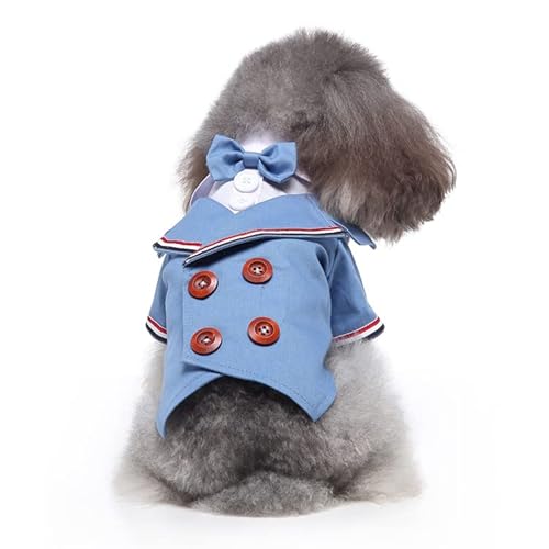 SUYGGCK Hundemantel Süße Mode -Haustierkleid -Anzug Smoking Fliege Für Katzen Und Kleine Hunde-A13,XL von SUYGGCK