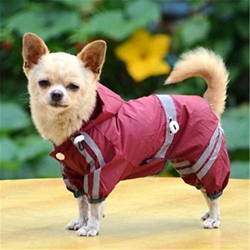 SUYIN Hündchen Regenmantel wasserdichte Jacke Reflektierende Sicherheit Hundekleidung-02_M. von SUYIN