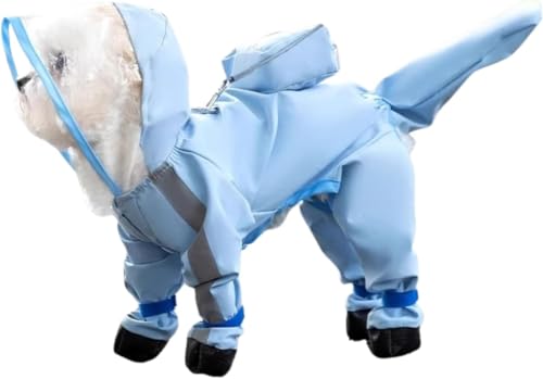 SUYUKU Hunde-Regenmantel mit Regenschuhen, niedliches Tier-Design, wasserdichter Hunde-Regenmantel, leichter Hundeponcho für Spaziergänge mit dem Hund, kleine Hunde, vollständige Abdeckung, SUYUKU Hunde-Regenmantel mit Regenschuhen, niedliches Tier-Design, wasserdichter Hunde-Regenmantel, leichter Hundeponcho für Spaziergänge mit dem Hund, kleine Hunde, vollständige Abdeckung, von SUYUKU