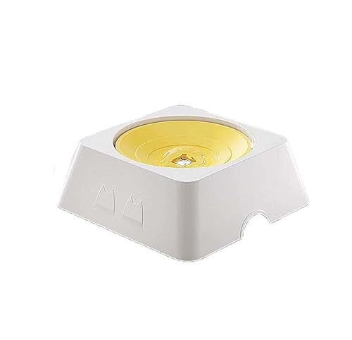 SUYUKU Wassernapf für Hunde, kein Verschütten, langsames Trinken, Haustier-Wasserspender, 1,5 l, spritzwassergeschützt, für Welpen, Hunde und Katzen, schwimmender Wassernapf, verstellbares Becken von SUYUKU