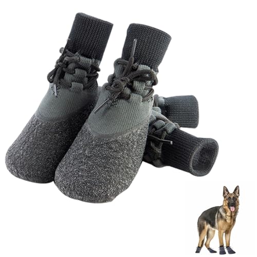 SUpoetry 4 Stück Hundeschuhe, Pfotenschutz Outdoor, Geeignet Für Ihren Hund Zum Sicheren Und Freien Spielen von SUpoetry