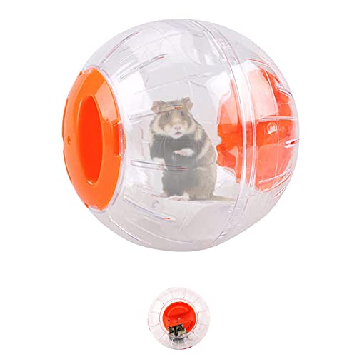 SUpoetry Hamster Run Ball, Hamsterball, Hamster-Übungsball, Hamster Laufball, Hamster-Spielzeug, Geeignet für Hamster-Kleintiere (4,7 Zoll, Orange) von SUpoetry