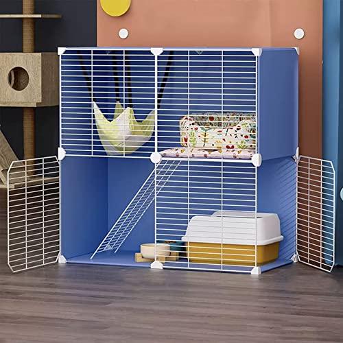 2-stöckiger großer Katzenkäfig, DIY-Laufstall für Haustiere, Abnehmbarer Käfig aus dichtem Metalldraht, Katzenhütten für den Innenbereich mit automatischer Wassernachfüllung, Katzennapf, passende 2-stöckiger großer Katzenkäfig, DIY-Laufstall für Haustiere, Abnehmbarer Käfig aus dichtem Metalldraht, Katzenhütten für den Innenbereich mit automatischer Wassernachfüllung, Katzennapf, passende von SUuim