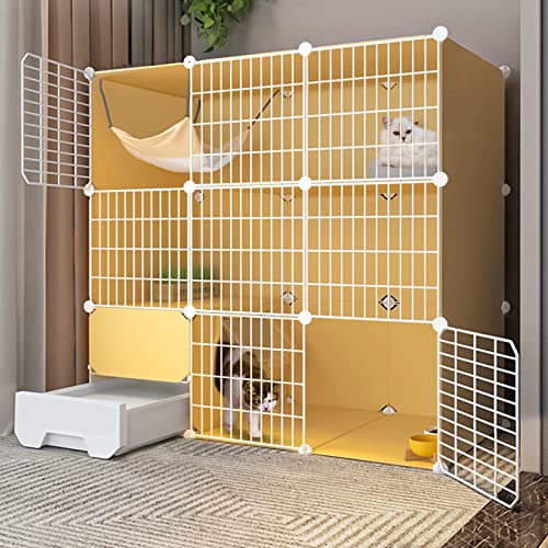 3-stöckiger großer DIY-Katzenkäfig für den Innenbereich, Katzenlaufstall für Katzen im Innenbereich, Katzenlaufstall für Haustiere, Katzenlaufstall für kleine Tiere, verschlüsseltes Netzwerk, mit 3-stöckiger großer DIY-Katzenkäfig für den Innenbereich, Katzenlaufstall für Katzen im Innenbereich, Katzenlaufstall für Haustiere, Katzenlaufstall für kleine Tiere, verschlüsseltes Netzwerk, mit von SUuim