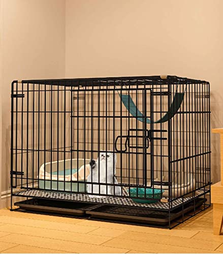 Haustier-Laufstall für Kleintiere, Kaninchen-Laufstall, Katzenkäfige für den Innenbereich, groß, mit Katzentoilette, verschlüsseltes Metallmaterial, praktisch und leicht zu reinigen (Größe: 58 x Haustier-Laufstall für Kleintiere, Kaninchen-Laufstall, Katzenkäfige für den Innenbereich, groß, mit Katzentoilette, verschlüsseltes Metallmaterial, praktisch und leicht zu reinigen (Größe: 58 x von SUuim