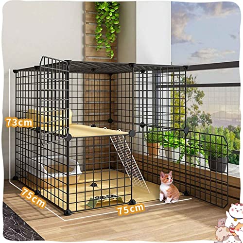 Katzenhäuser für draußen, 7-teiliges Set, Katzenkäfige für den Innenbereich aus Metall, Kletterleiter + Katzentoilette + Katzenhängematte + Katzennapf + Katzentoilette + Verschlussklammern, geeig Katzenhäuser für draußen, 7-teiliges Set, Katzenkäfige für den Innenbereich aus Metall, Kletterleiter + Katzentoilette + Katzenhängematte + Katzennapf + Katzentoilette + Verschlussklammern, geeig von SUuim