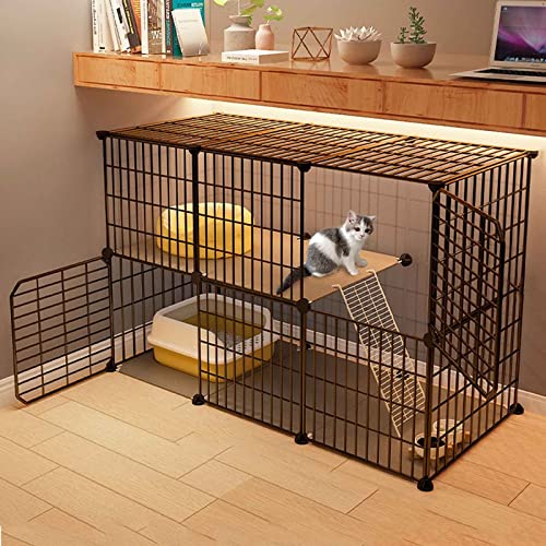 Katzenkäfige für den Innenbereich, groß, interaktives Katzenspielzeug für Hauskatzen, Katzenzubehör, verschlüsselter Spalt, Katzenhäuser, Fußpolster aus Kunstharz, Größe: Katzenkäfige für den Innenbereich, groß, interaktives Katzenspielzeug für Hauskatzen, Katzenzubehör, verschlüsselter Spalt, Katzenhäuser, Fußpolster aus Kunstharz, Größe: von SUuim