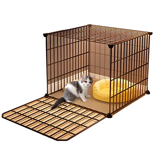 Katzenkäfige für den Innenbereich aus Metall, interaktives Katzenspielzeug für Hauskatzen, Katzenzubehör, verschlüsselter Spalt, Katzenhäuser, Harzfußpolster, Farbe: A, G Katzenkäfige für den Innenbereich aus Metall, interaktives Katzenspielzeug für Hauskatzen, Katzenzubehör, verschlüsselter Spalt, Katzenhäuser, Harzfußpolster, Farbe: A, G von SUuim