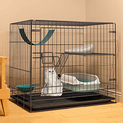 Katzenlaufstall im Freien, Haustierlaufstall für kleine Tiere, Kaninchenlaufstall, Katzenkäfige für den Innenbereich, groß, mit Katzentoilette, verschlüsseltes Metallmaterial, praktisch und leich Katzenlaufstall im Freien, Haustierlaufstall für kleine Tiere, Kaninchenlaufstall, Katzenkäfige für den Innenbereich, groß, mit Katzentoilette, verschlüsseltes Metallmaterial, praktisch und leich von SUuim