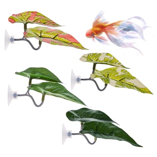 SVCEQZE Betta Fish Hängematte, Betta Hängematte für Aquarium - Zuchtblattaquariumverzierung - Set von 4 Weichfischtank -Dekorationslebensraum zum Laichen SVCEQZE Betta Fish Hängematte, Betta Hängematte für Aquarium - Zuchtblattaquariumverzierung - Set von 4 Weichfischtank -Dekorationslebensraum zum Laichen von SVCEQZE
