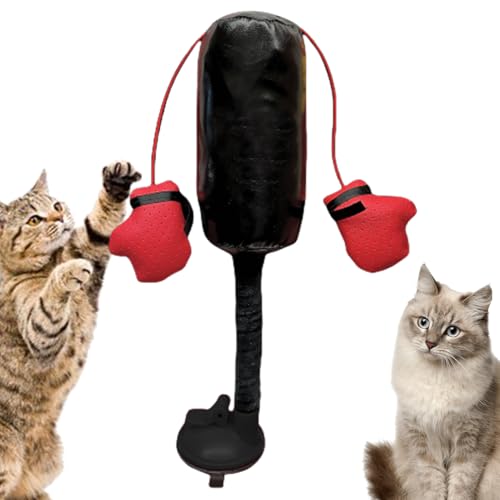 SVCEQZE Ca-ts Boxsack-Spielzeug, 14 x 29 cm, Ca-t Punch Ba-g, C-at Übungsspielzeug, kreatives Kätzchen-Spielzeug, sicheres Spielzeug, interaktives Haustier-Spielzeug für Bewegung und Langeweile von SVCEQZE