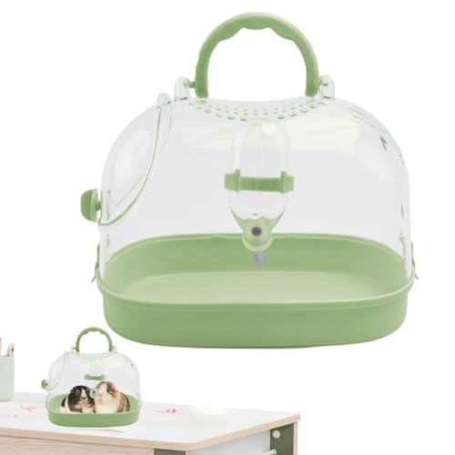 SVCEQZE Hamsterkäfig, Meerschweinchen-Käfig, tragbar, transparent, atmungsaktiv, Wasserflasche inklusive Meerschweinchenträger für Frettchen, Chinchillas, Igel, Rennmäuse SVCEQZE Hamsterkäfig, Meerschweinchen-Käfig, tragbar, transparent, atmungsaktiv, Wasserflasche inklusive Meerschweinchenträger für Frettchen, Chinchillas, Igel, Rennmäuse von SVCEQZE