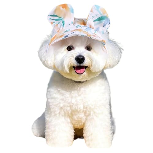 SVCEQZE Hunde-Outdoor-Mütze, Bunte Haustiermütze, Bunte Kätzchen-Sonnenschutzkappen mit Ohrloch, Atmungsaktive, kühlende Eimermütze, Sonnenschutz-Haustierkappen für kleine, mittlere und große SVCEQZE Hunde-Outdoor-Mütze, Bunte Haustiermütze, Bunte Kätzchen-Sonnenschutzkappen mit Ohrloch, Atmungsaktive, kühlende Eimermütze, Sonnenschutz-Haustierkappen für kleine, mittlere und große von SVCEQZE