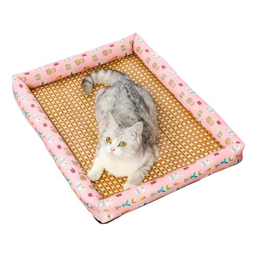 SVCEQZE Hundekühlmatte, Atmungsaktive Kühlmatte Für Katzen Und Kleintiere, Abriebfeste Haustierkissen Mit Rutschfestem Bezug, Waschbare Kleintiermöbel Für Heiße Zum Spielen & Ausruhen SVCEQZE Hundekühlmatte, Atmungsaktive Kühlmatte Für Katzen Und Kleintiere, Abriebfeste Haustierkissen Mit Rutschfestem Bezug, Waschbare Kleintiermöbel Für Heiße Zum Spielen & Ausruhen von SVCEQZE