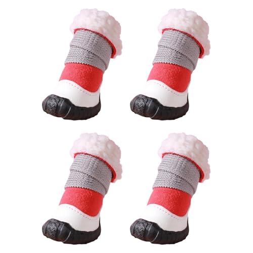 SVCEQZE Hundestiefel, Pfotenschutz – kaltes Wetter, wasserabweisend, Pfotenschutzschuhe, rutschfeste Hundeschuhe, wasserdichte Hundeschuhe für Schnee, Wandern, Camping SVCEQZE Hundestiefel, Pfotenschutz – kaltes Wetter, wasserabweisend, Pfotenschutzschuhe, rutschfeste Hundeschuhe, wasserdichte Hundeschuhe für Schnee, Wandern, Camping von SVCEQZE