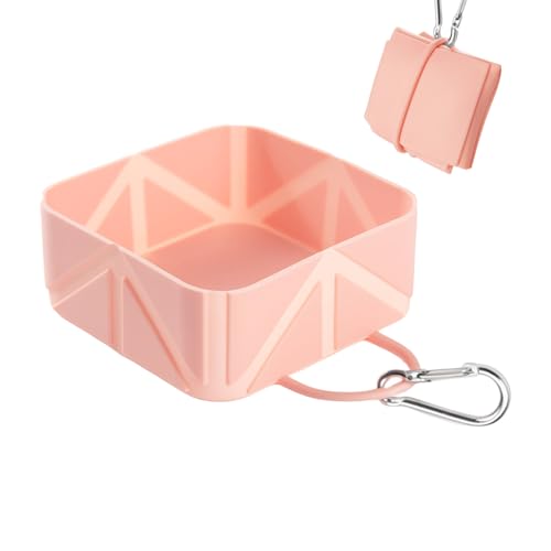 SVCEQZE Hundetrinknapf Tragbar | Faltbarer Fressnapf Haustier,500ml Hundenapf Trinkflasche für Welpe Katze Reisen Wandern Boot Outdoor Aktivitäten von SVCEQZE