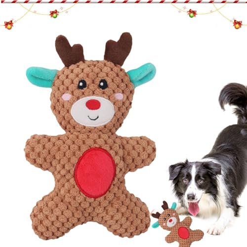 SVCEQZE Weihnachts-Plüsch-Hundespielzeug, quietschendes Hundespielzeug, interaktives Weihnachts-Thema, robustes Kauspielzeug, weiches Kauspielzeug, interaktives Weihnachtsspielzeug für Hunde, 18 x 12 SVCEQZE Weihnachts-Plüsch-Hundespielzeug, quietschendes Hundespielzeug, interaktives Weihnachts-Thema, robustes Kauspielzeug, weiches Kauspielzeug, interaktives Weihnachtsspielzeug für Hunde, 18 x 12 von SVCEQZE