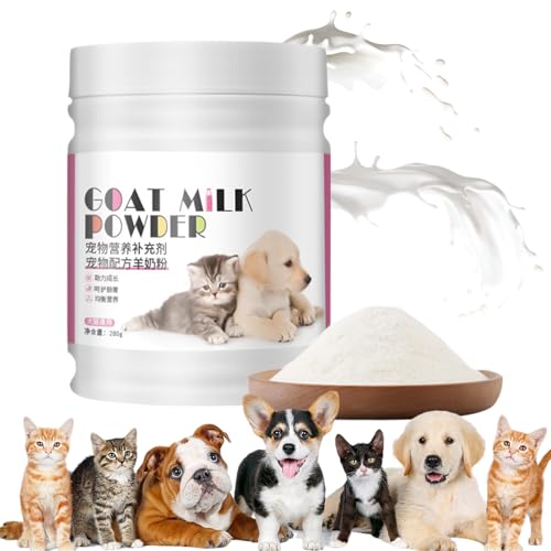 SVCEQZE Ziegenmilchpulver Hund, 280 G Milchersatz, Ziegenmilch Für Hunde, Natürlicher Milchersatz Für Katzenwelpen, Nahrungsergänzung Für Fellgesundheit Verdauungsunterstützung Entwöhnung SVCEQZE Ziegenmilchpulver Hund, 280 G Milchersatz, Ziegenmilch Für Hunde, Natürlicher Milchersatz Für Katzenwelpen, Nahrungsergänzung Für Fellgesundheit Verdauungsunterstützung Entwöhnung von SVCEQZE