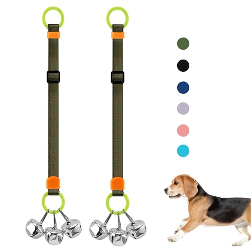SVD.PET 2 Packungen Hunde-Türklingeln für das Töpfchentraining, Welpen-Hundeglocken mit hängendem Ring, der am Türknauf oder überall in der Nähe der Tür befestigt werden kann, höhenverstellbar, laute von SVD.PET