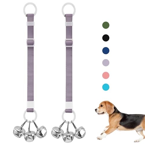 SVD.PET 2 Packungen Hundetürklingeln zum Hinausgehen für das Töpfchentraining, Welpen-Hundeglocken mit hängendem Ring, der am Türknauf oder überall in der Nähe der Tür befestigt werden kann von SVD.PET