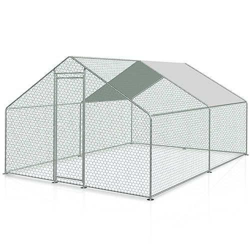SWANEW 3x3x2m Hühnerstall Metall Freilaufgehege Freigehege, Hühnerstall Hühnerkäfig Kleintierstall Voliere mit Dachplane, Heimtiergehege für Hühner Geflügel Kleintiere SWANEW 3x3x2m Hühnerstall Metall Freilaufgehege Freigehege, Hühnerstall Hühnerkäfig Kleintierstall Voliere mit Dachplane, Heimtiergehege für Hühner Geflügel Kleintiere von SWANEW