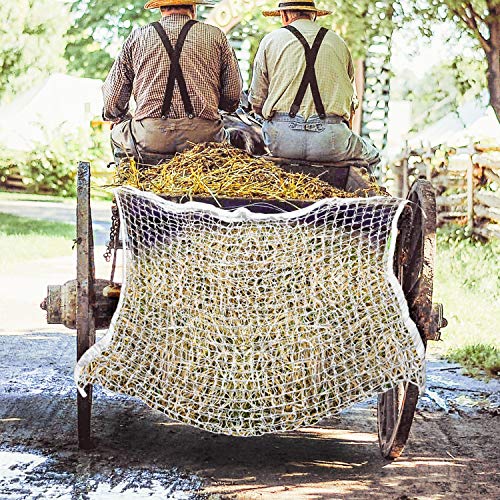 SWANEW Heunetz 160x90cm, 2er Set Heusack Heutasche Engmaschig 3x3 cm, Netz Fütterung verbesserte Verdauung für Pferde Ziegen, Futternetz Füllmenge ca. 9Kg SWANEW Heunetz 160x90cm, 2er Set Heusack Heutasche Engmaschig 3x3 cm, Netz Fütterung verbesserte Verdauung für Pferde Ziegen, Futternetz Füllmenge ca. 9Kg von SWANEW