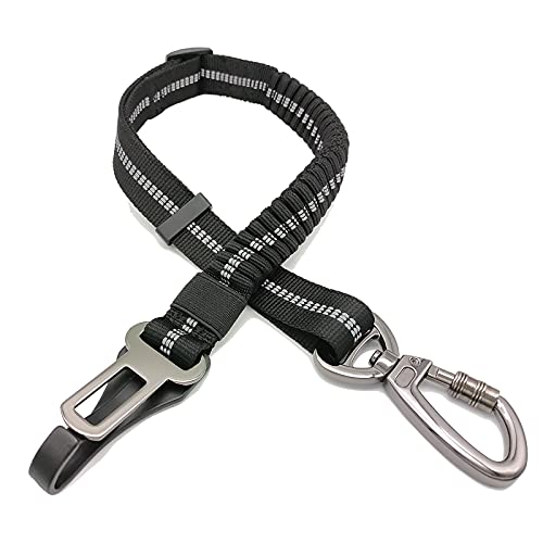 Hunde Sicherheitsgurt, Universeller Sicherheitsgeschirr für Hunde mit Verbessertem Karabiner, Verstellbarer Kabelbaum für Hunde mit Anti-Schock-Puffer (Pro) von SWAUSWAUK