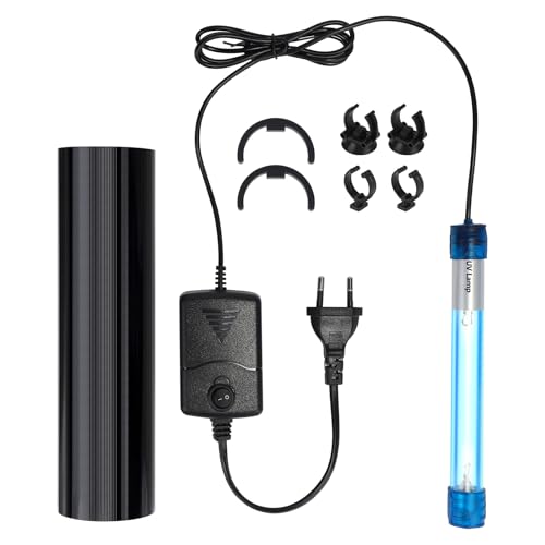 SWAWIS 5W UV Klärer Aquarium, 220V UV Licht Sterilisator für Aquarium mit Saugnapf und Abdeckkappe, Zuhause UV Sterilisator Lampe für Unterwasser-Sterilisation Algenentfernung Desodorierung SWAWIS 5W UV Klärer Aquarium, 220V UV Licht Sterilisator für Aquarium mit Saugnapf und Abdeckkappe, Zuhause UV Sterilisator Lampe für Unterwasser-Sterilisation Algenentfernung Desodorierung von SWAWIS