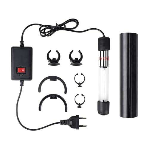 SWAWIS 7W UV Klärer Aquarium, 220V UV Licht Sterilisator für Aquarium mit Saugnapf und Abdeckkappe, Zuhause UV Sterilisator Lampe für Unterwasser-Sterilisation Algenentfernung Desodorierung SWAWIS 7W UV Klärer Aquarium, 220V UV Licht Sterilisator für Aquarium mit Saugnapf und Abdeckkappe, Zuhause UV Sterilisator Lampe für Unterwasser-Sterilisation Algenentfernung Desodorierung von SWAWIS