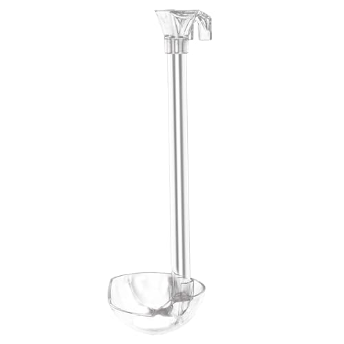 Fischzufuhrrohr, hohe klare Plastik-Aquarium-Fütterungsrohr, 4x15 Zoll L-förmiger praktischer Fischtank für Tankaquarium-Garnelen, Feeder von SWEETBIUTI